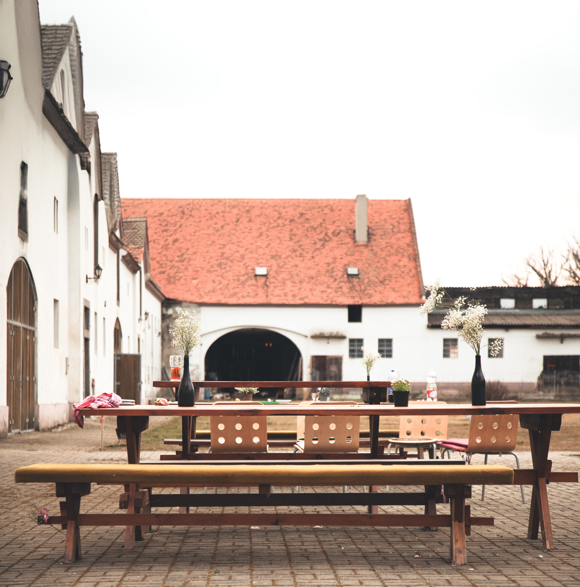 nádvoří pro svatbu